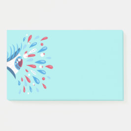 Gek Trippy Oog Blauw Psychedelic Art Post-it® Notes