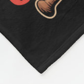 Gek trots altijd luid baseballkunst fleece deken (Hoek)