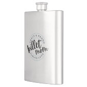 Gek, trots, altijd luide Hockey Billet Moeder hand Flacon (Links)