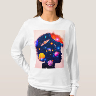 Gek uitziende meisjes verpletterd t-shirt