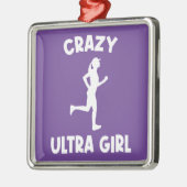 Gek Ultra Running Meisje Metalen Ornament (Links)