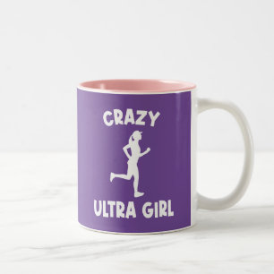 Gek Ultra Running Meisje Tweekleurige Koffiemok