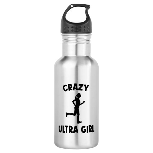 Gek Ultra Running Meisje Waterfles (Voorkant)