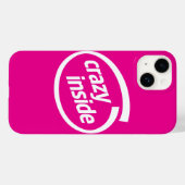 Gek van binnen Case-Mate iPhone case (Achterkant (horizontaal))