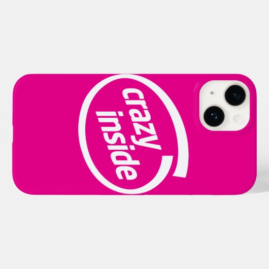 Gek van binnen Case-Mate iPhone case (Achterkant (horizontaal))