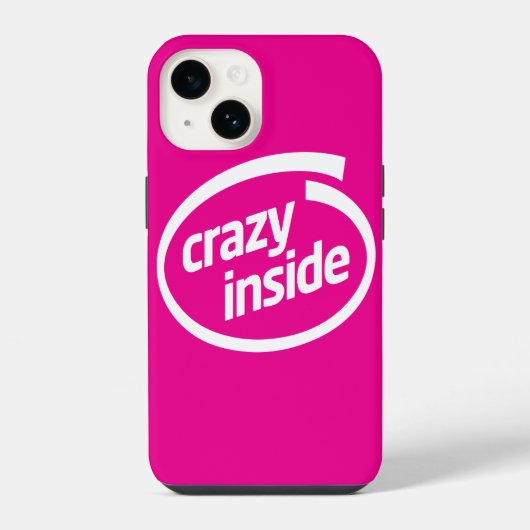 Gek van binnen iPhone hoesje (Achterkant)