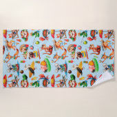 Gek van de zomer strandlaken (Voorkant)