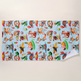 Gek van de zomer strandlaken