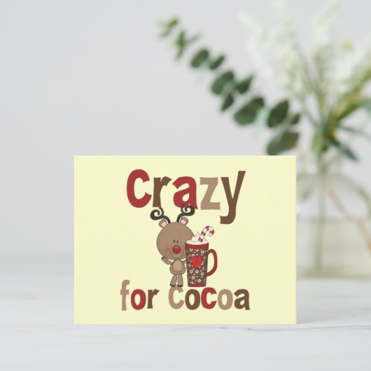 Gek voor Cacao Briefkaart (Staand voorkant)