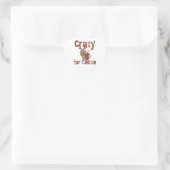 Gek voor Cacao Hart Sticker (Tas)