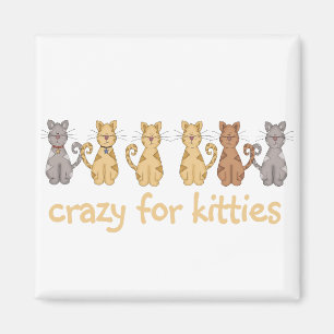 Gek voor de T-shirts en de Giften van Katten Magneet