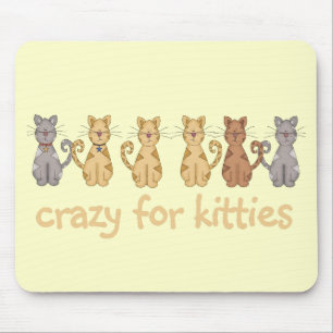 Gek voor de T-shirts en de Giften van Katten Muismat