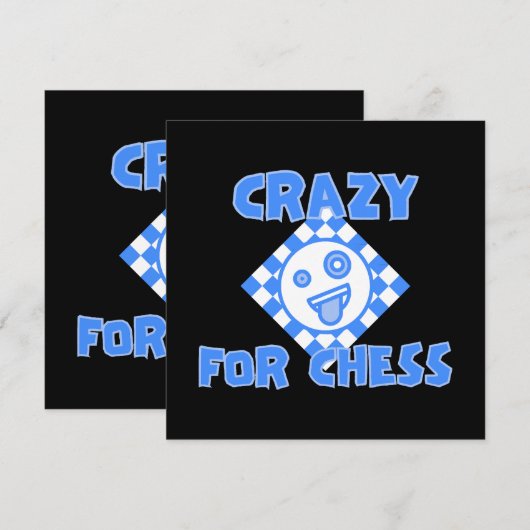 Gek voor schaken (Voorkant / Achterkant)