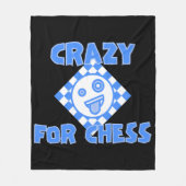 Gek voor schaken fleece deken (Voorkant)