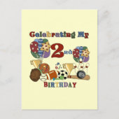 Gek Voor Sport 2e Verjaardag T-shirts en geschenke Briefkaart (Voorkant)