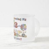 Gek Voor Sport 2e Verjaardag T-shirts en geschenke Matglas Koffiemok (Voorkant rechts)