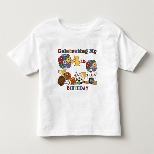 Gek Voor Sport 4e Verjaardag T-shirts en geschenke (Voorkant)