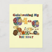 Gek Voor Sport 4e Verjaardag T-shirts en geschenke Briefkaart (Voorkant)