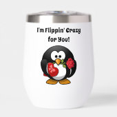 Gek voor U Schattige Valentijnsdag Liefde Penguin (Voorkant)