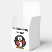 Gek voor U Schattige Valentijnsdag Liefde Penguin Bedankdoosjes (Geopend)