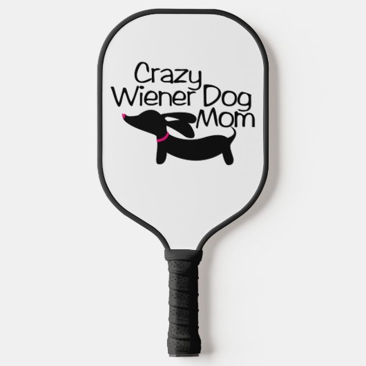 Gek Wiener Hond Mam Pickleball Paddle (Voorkant)