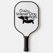 Gek Wiener Hond Mam Pickleball Paddle (Achterkant)