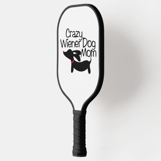Gek Wiener Hond Mam Pickleball Paddle (Links)