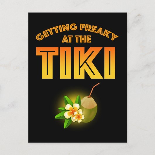 Gek worden bij de Tiki Briefkaart (Voorkant)