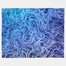 Gekaarde Lininear2 Blauw - Vluchtige Blanket