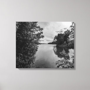 Gekaderd in stilte canvas afdruk