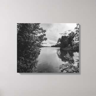 Gekaderd in stilte canvas afdruk