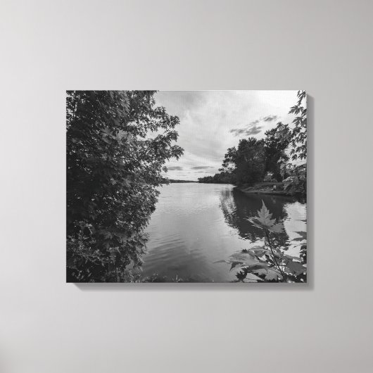 Gekaderd in stilte canvas afdruk (Voorkant)