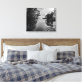 Gekaderd in stilte canvas afdruk (Insitu (Slaapkamer))
