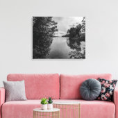 Gekaderd in stilte canvas afdruk (Insitu (Woonkamer))