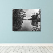 Gekaderd in stilte canvas afdruk (Insitu (Houten vloer))