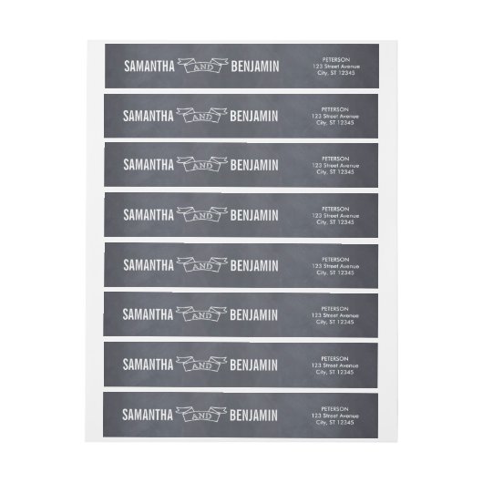 Gekalkeerd Lijst sparen het etiket van de DatumWra (Vel)