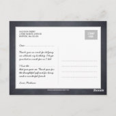 Gekalkt collage Birthday Party - Bedankt voor je c Briefkaart (Achterkant)