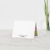 Gekalkt collage geboorte Harthday Hartelijk dank Bedankkaart (Achterkant)