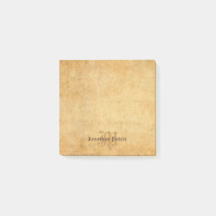  gekalligrafeerd monogram elegante Sjabloon Post-it® Notes