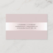 Gekalligrafeerd Sjabloon Script Elegant Modern Lux Visitekaartje (Achterkant)