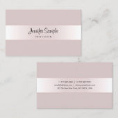 Gekalligrafeerd Sjabloon Script Elegant Modern Lux Visitekaartje (Voorkant / Achterkant)