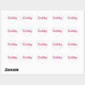 gekamde Gabby-stickers Hart Sticker (Vel)