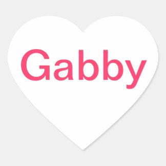 gekamde Gabby-stickers Hart Sticker