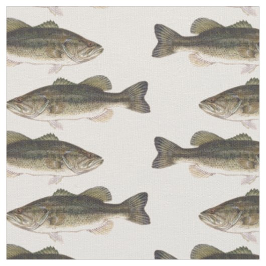 Gekanteld Bass Fish Patroon Stoffen (Close Up)
