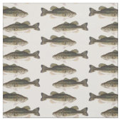 Gekanteld Bass Fish Patroon Stoffen (Swatch)