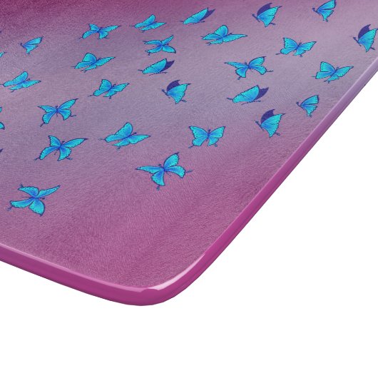 gekantelde Butterflies Snijplank (Hoek)