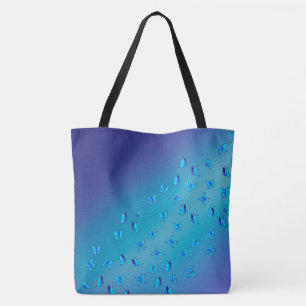 gekantelde Butterflies Tote Bag