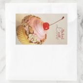 Gekantelde Cherry Cupcake Bakken Stickers (Tas)