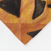 Gekantelde glimlachende Jack-O-Lanterns fleece dek Deken (Hoek)