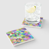 Gekantelde Tegel Marmeren Onderzetter (Zijkant)